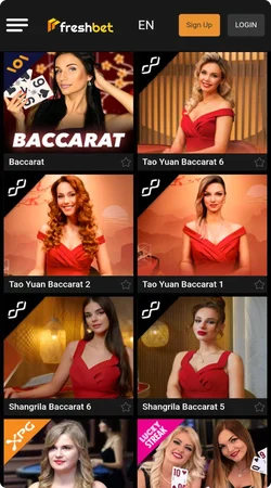 freshbet Baccarat live