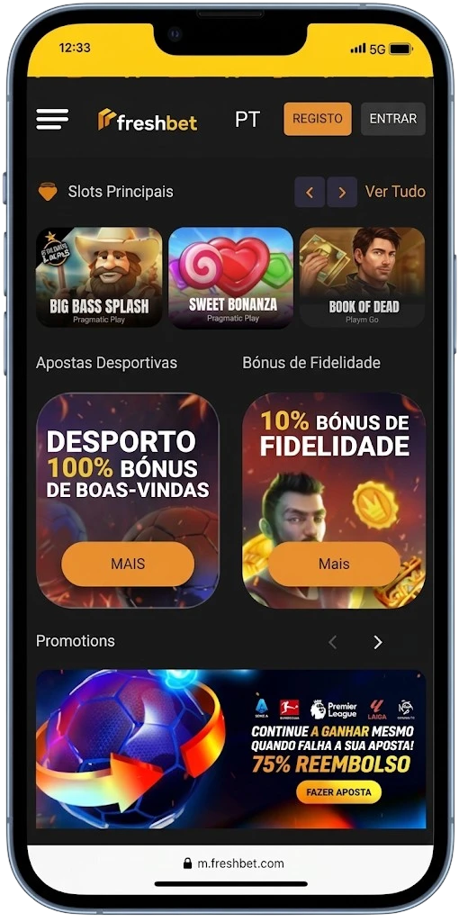 Análise da aplicação móvel Freshbet