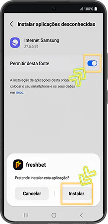 Instalar Freshbet APK em Portugal