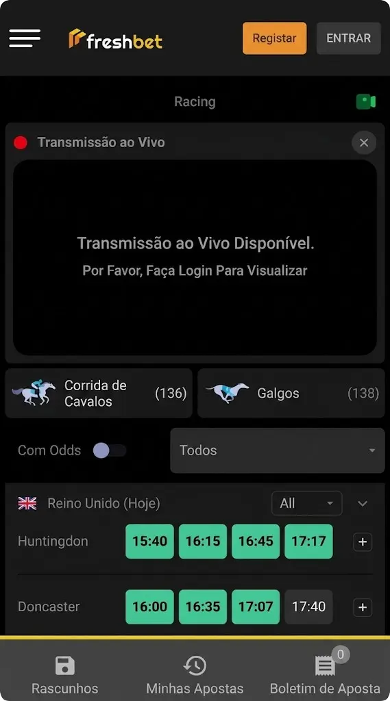 Freshbet Apostas em corridas