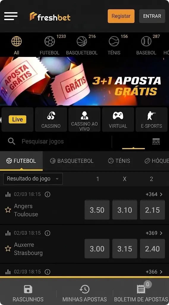Fresh bet Casa de apostas